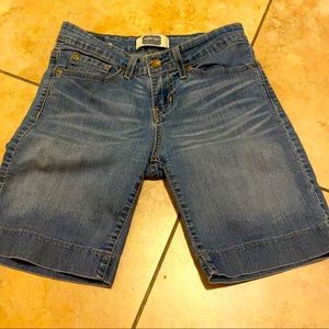 Signature Levi’s Misses Blue Denim Bermuda Shorts